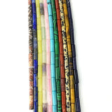 4x13mm Natural Stone Tube Beads for DIY Jewelry 15 Inches