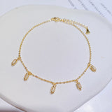 Cylindrical Pendant Anklet Foot Chain Yoga Beach Leg Bracelet