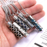 Stainless Steel Aromatherapy Necklace Perfume Pendant
