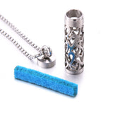 Stainless Steel Aromatherapy Necklace Perfume Pendant