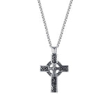 Cyue Punk Stainless Steel Necklace Retro Cross Pendant ZYN082