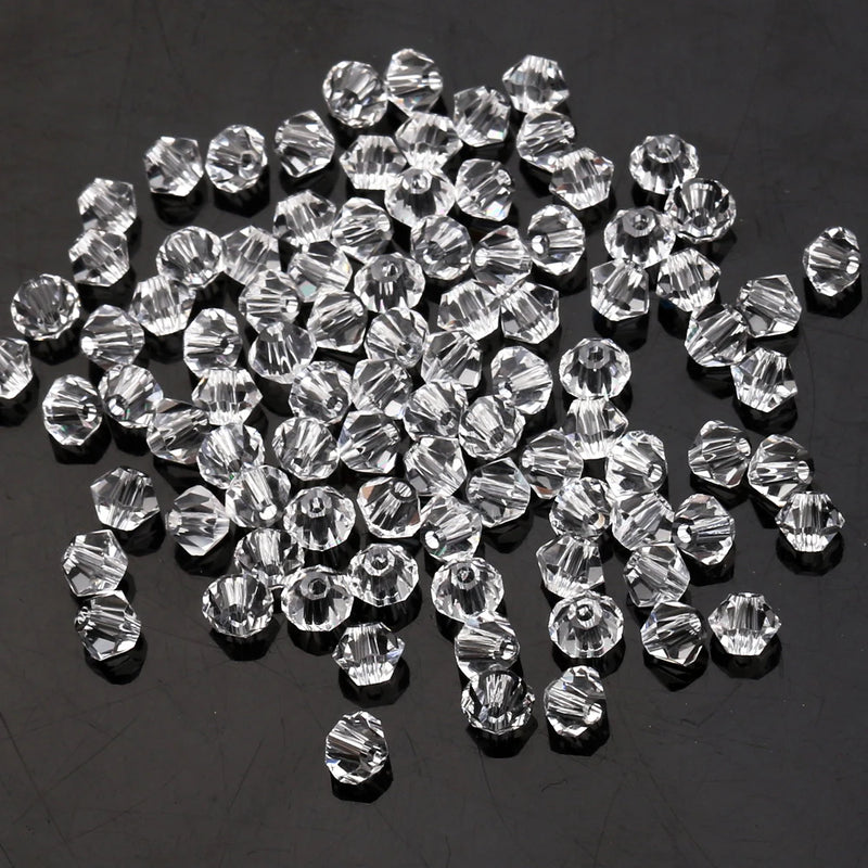 Czech Bicone 2/3/4/5/6/8/10mm Faceted Glass Crystal Bead