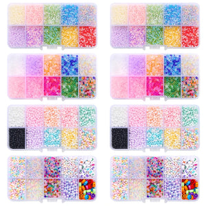 Czech Crystal Glass Seed Beads Charm Set for DIY Jewelry Making