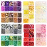 Czech Crystal Glass Seed Beads Sequin Kit Charms Alphabet Beads Box