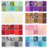 Czech Crystal Glass Seed Beads Sequin Kit Charms Alphabet Beads Box
