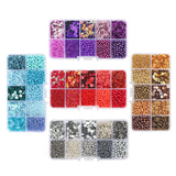 Czech Crystal Glass Seed Beads Sequin Kit Charms Alphabet Beads Box