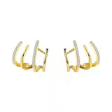 Czech Drill Ear Studs Horseshoe Hoop Ring Nose Clip