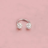 Czech Drill Ear Studs Horseshoe Hoop Ring Nose Clip