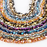 Czech Glass Beads Clear 6/8mm Faceted Crystal Loose Beads