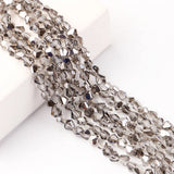 Czech Glass Beads Clear 6/8mm Faceted Crystal Loose Beads
