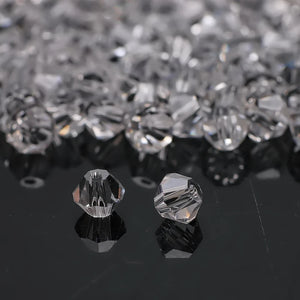 Czech Glass Bicone Beaded 2/3/4/6/8MM Faceted Crystal Loose Beads