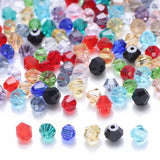 Czech Glass Bicone Beaded 2/3/4/6/8MM Faceted Crystal Loose Beads