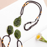 Czech Glass Meteorite Necklace Moldavite Jewelry