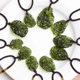 Czech Glass Meteorite Necklace Moldavite Jewelry