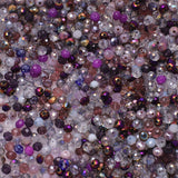 Czech Glass Rondelle Beads AB Mixed 4mm 6mm 8mm Crystal Faceted Round Beads