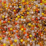 Czech Glass Rondelle Beads AB Mixed 4mm 6mm 8mm Crystal Faceted Round Beads