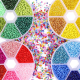 Czech Glass Seed Beads Belt Box Set Charm Seedbeads Rondelle Spacer Beads