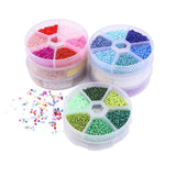 Czech Glass Seed Beads Belt Box Set Charm Seedbeads Rondelle Spacer Beads