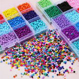Czech Glass Seedbeads Kit Lobster Clasps Beading Cord Crystal Beads Set
