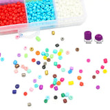 Czech Glass Seedbeads Kit Lobster Clasps Beading Cord Crystal Beads Set