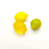 Czech Glass Lemon Glass Pendant DIY Jewelry Earrings 2pcs