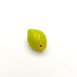 Czech Glass Lemon Glass Pendant DIY Jewelry Earrings 2pcs