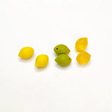 Czech Glass Lemon Glass Pendant DIY Jewelry Earrings 2pcs