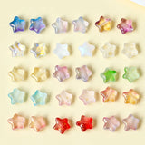 Czech Colored Glaze Star Glass Beads for DIY Earrings and Necklace