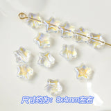 Czech Colored Glaze Star Glass Beads for DIY Earrings and Necklace