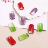 Czech Glass Gradient Rectangle Beads DIY Jewelry Materials