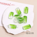 Czech Glass Gradient Rectangle Beads DIY Jewelry Materials