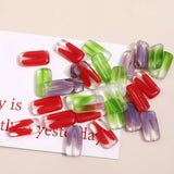 Czech Glass Gradient Rectangle Beads DIY Jewelry Materials