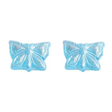 Czech Glazed Butterfly Glass DIY Hairpin Jewelry Accessories 4pcs