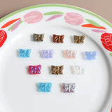 Czech Glazed Butterfly Glass DIY Hairpin Jewelry Accessories 4pcs