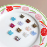Czech Glazed Butterfly Glass DIY Hairpin Jewelry Accessories 4pcs