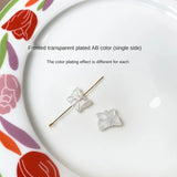 Czech Glazed Butterfly Glass DIY Hairpin Jewelry Accessories 4pcs