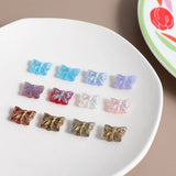 Czech Glazed Butterfly Glass DIY Hairpin Jewelry Accessories 4pcs