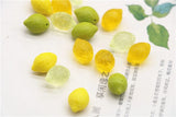 Czech Glass Lemon Pendant for DIY Jewelry Earrings
