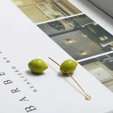 Czech Glass Lemon Pendant for DIY Jewelry Earrings