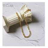 925 Silver Lucky Cuban Chain Bracelet Hiphop INS Style