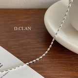 925 Silver Beaded Chain Anklets for Women