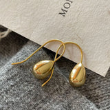 D.CLAN 925 Sterling Silver Little Bell Hook Earrings Daily Fine Jewelry