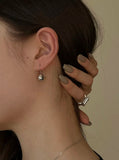 D.CLAN 925 Sterling Silver Little Bell Hook Earrings Daily Fine Jewelry