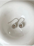 D.CLAN 925 Sterling Silver Little Bell Hook Earrings Daily Fine Jewelry