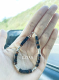 Coconut Shell Beads Silver Bracelet Unique Bohemia Stack Fine Jewelry