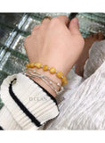 Aragonite Crystal Bead 925 Silver Bracelet Jewelry Gift Women