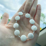 Natural Shell Beads 925 Silver Tube Bracelet Bohemia Ethic Stack Fine Jewelry