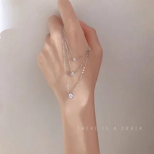 3ct Moissanite Diamond 925 Sterling Silver Pendant Necklace For Women