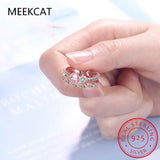 D VVS1 Moissanite Ring 925 Silver Wedding Jewelry