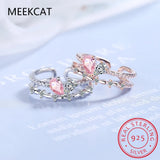 D VVS1 Moissanite Ring 925 Silver Wedding Jewelry